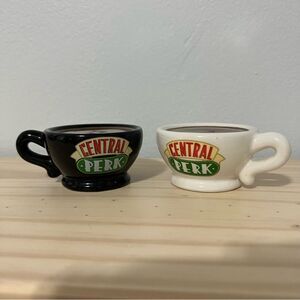 Warner Bros. Central Perk Friends Tv Show Black and White Salt & Pepper Shakers
